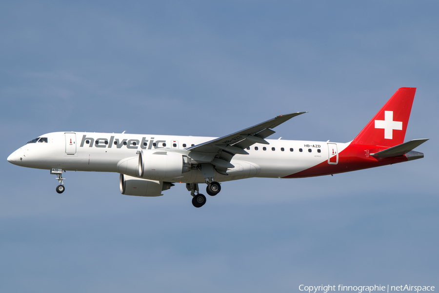 Helvetic Airways Embraer ERJ-190E2 (ERJ-190-300STD) (HB-AZD) | Photo 420139