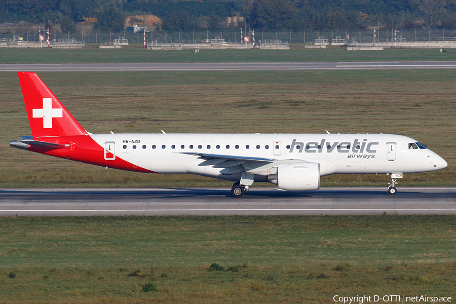 Helvetic Airways Embraer ERJ-190 E2 (ERJ-190-300STD) (HB-AZD) | Photo 476758