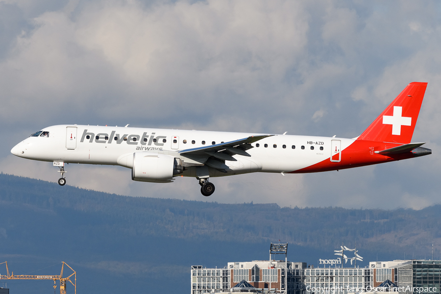 Helvetic Airways Embraer ERJ-190E2 (ERJ-190-300STD) (HB-AZD) | Photo 537227