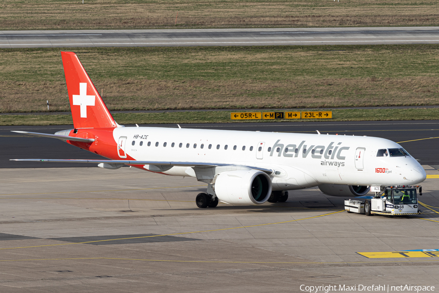 Helvetic Airways Embraer ERJ-190E2 (ERJ-190-300STD) (HB-AZE) | Photo 494590
