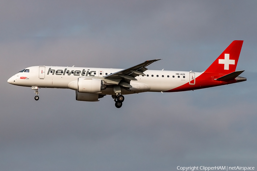 Helvetic Airways Embraer ERJ-190E2 (ERJ-190-300STD) (HB-AZE) | Photo 490481