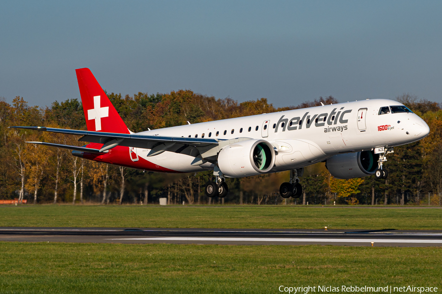 Helvetic Airways Embraer ERJ-190E2 (ERJ-190-300STD) (HB-AZE) | Photo 409703