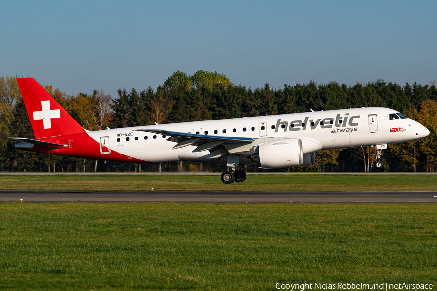 Helvetic Airways Embraer ERJ-190E2 (ERJ-190-300STD) (HB-AZE) | Photo 409704
