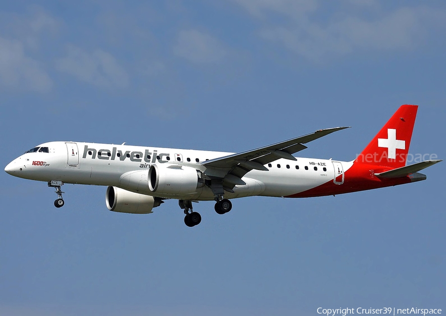 Helvetic Airways Embraer ERJ-190E2 (ERJ-190-300STD) (HB-AZE) | Photo 610897