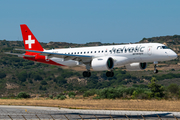 Helvetic Airways Embraer ERJ-190E2 (ERJ-190-300STD) (HB-AZH) at  Kos - International, Greece