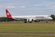 Helvetic Airways Embraer ERJ-195E2 (ERJ-190-400STD) (HB-AZI) at  Amsterdam - Schiphol, Netherlands