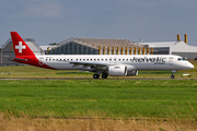 Helvetic Airways Embraer ERJ-195E2 (ERJ-190-400STD) (HB-AZI) at  Hamburg - Fuhlsbuettel (Helmut Schmidt), Germany