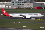 Helvetic Airways Embraer ERJ-195E2 (ERJ-190-400STD) (HB-AZI) at  Hamburg - Fuhlsbuettel (Helmut Schmidt), Germany