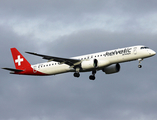 Helvetic Airways Embraer ERJ-195E2 (ERJ-190-400STD) (HB-AZI) at  Hamburg - Fuhlsbuettel (Helmut Schmidt), Germany