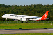 Helvetic Airways Embraer ERJ-195E2 (ERJ-190-400STD) (HB-AZI) at  Hamburg - Fuhlsbuettel (Helmut Schmidt), Germany