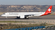 Helvetic Airways Embraer ERJ-195E2 (ERJ-190-400STD) (HB-AZI) at  Madrid - Barajas, Spain