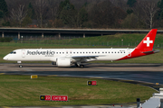 Helvetic Airways Embraer ERJ-195E2 (ERJ-190-400STD) (HB-AZK) at  Hamburg - Fuhlsbuettel (Helmut Schmidt), Germany