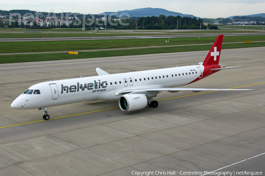 Helvetic Airways Embraer ERJ-195E2 (ERJ-190-400STD) (HB-AZL) | Photo 528054