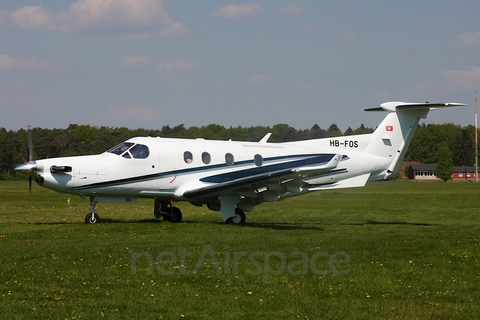 Lions Air Switzerland Pilatus PC-12/45 (HB-FOS) at  Uetersen - Heist, Germany