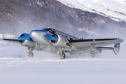 (Private) Beech C18S (HB-GAC) at  Samedan - St. Moritz, Switzerland