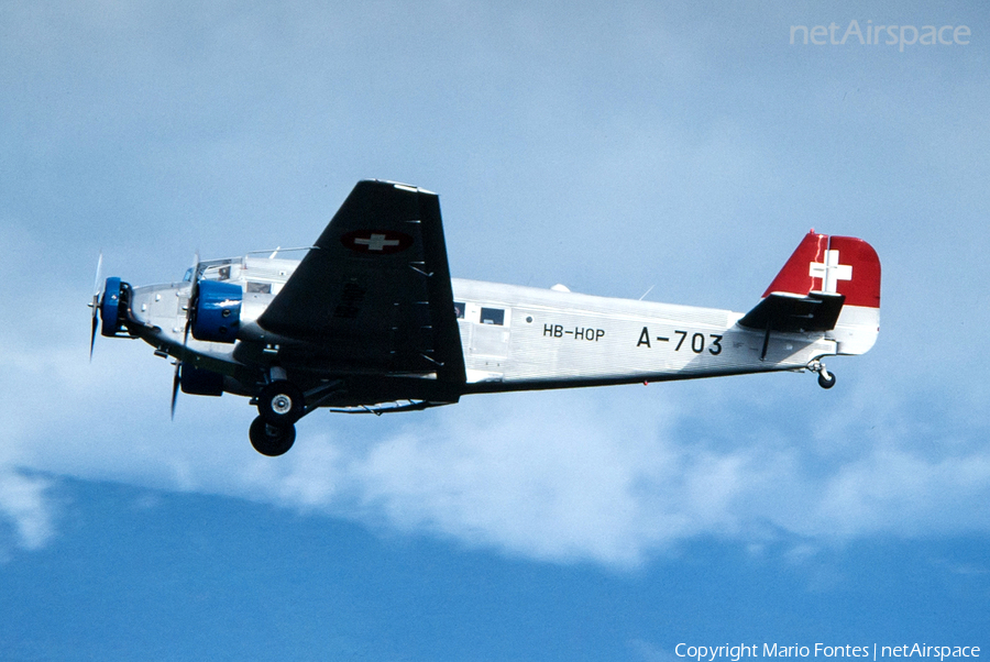Ju-Air Junkers Ju-52/3m (HB-HOP) | Photo 249967