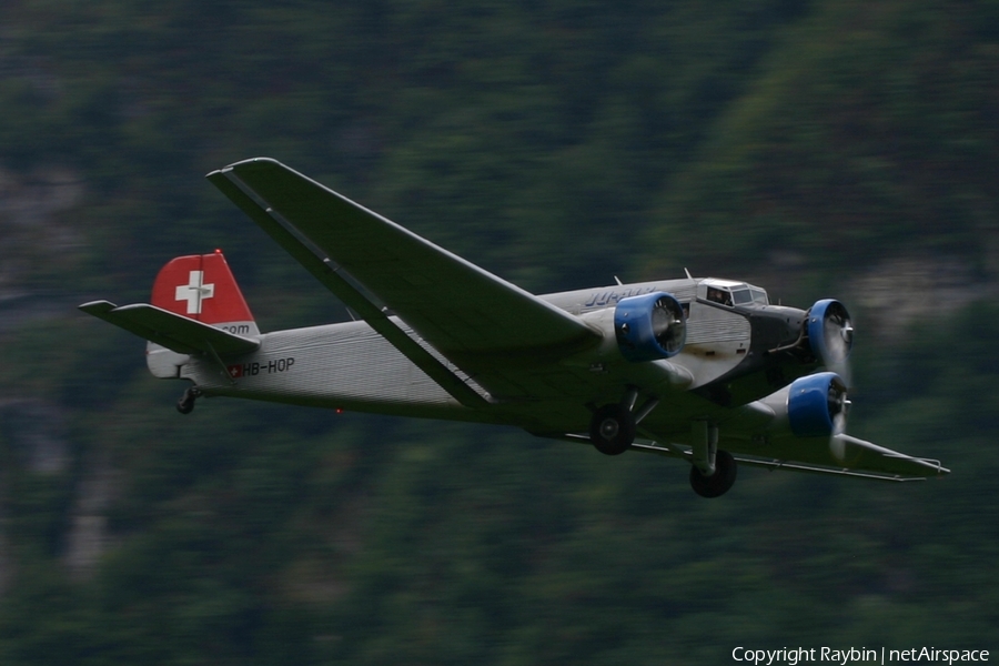 Ju-Air Junkers Ju-52/3m (HB-HOP) | Photo 557762