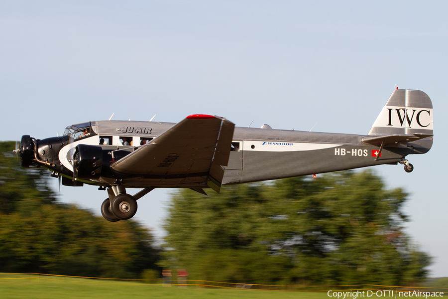 Ju-Air Junkers Ju-52/3m (HB-HOS) | Photo 369107
