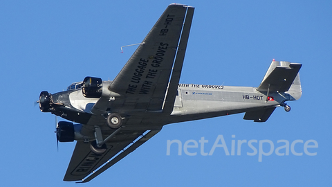 Ju-Air Junkers Ju-52/3m (HB-HOT) at  Dusseldorf - International, Germany