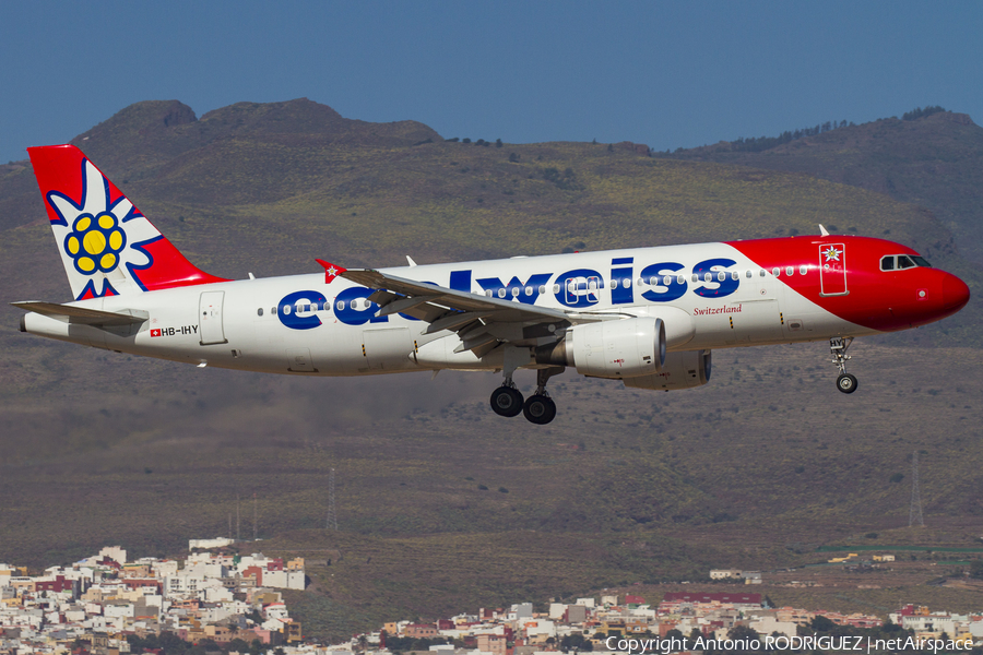 Edelweiss Air Airbus A320-214 (HB-IHY) | Photo 303525