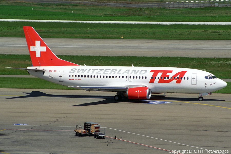 TEA Switzerland Boeing 737-3Q8 (HB-IIG) | Photo 266113