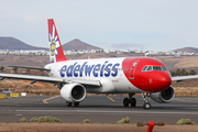 Edelweiss Air Airbus A320-214 (HB-IJU) at  Lanzarote - Arrecife, Spain