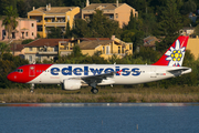 Edelweiss Air Airbus A320-214 (HB-IJU) at  Corfu - International, Greece