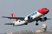 Edelweiss Air Airbus A320-214 (HB-IJU) at  Tenerife Sur - Reina Sofia, Spain