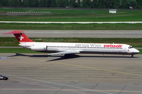 Swissair McDonnell Douglas MD-81 (HB-IND) at  Zurich - Kloten, Switzerland