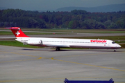 Swissair McDonnell Douglas MD-81 (HB-INE) at  Zurich - Kloten, Switzerland