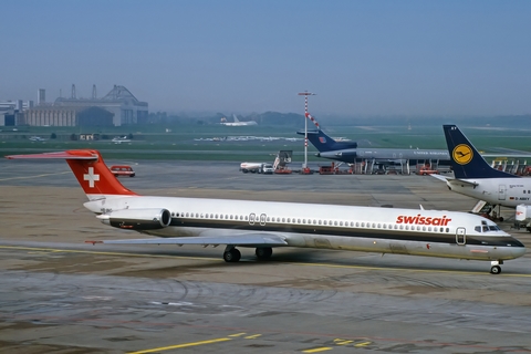 Swissair McDonnell Douglas MD-81 (HB-ING) at  Hamburg - Fuhlsbuettel (Helmut Schmidt), Germany