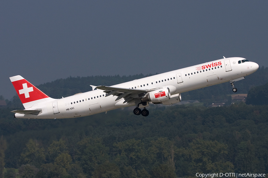 Swiss International Airlines Airbus A321-111 (HB-IOC) | Photo 269170
