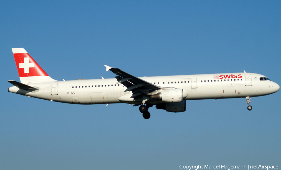 Swiss International Airlines Airbus A321-111 (HB-IOD) | Photo 121273