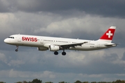 Swiss International Airlines Airbus A321-111 (HB-IOD) at  Hamburg - Fuhlsbuettel (Helmut Schmidt), Germany