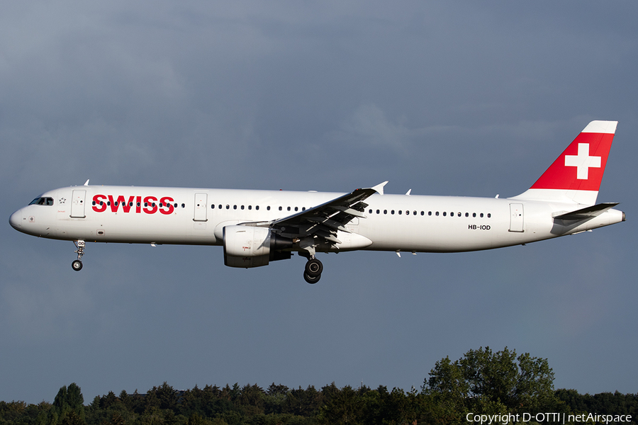 Swiss International Airlines Airbus A321-111 (HB-IOD) | Photo 526598