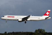 Swiss International Airlines Airbus A321-111 (HB-IOD) at  Hamburg - Fuhlsbuettel (Helmut Schmidt), Germany