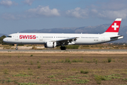 Swissair Airbus A321-111 (HB-IOD) at  Palma De Mallorca - Son San Juan, Spain