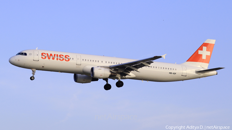 Swiss International Airlines Airbus A321-111 (HB-IOF) | Photo 355393