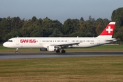 Swiss International Airlines Airbus A321-111 (HB-IOF) at  Hamburg - Fuhlsbuettel (Helmut Schmidt), Germany