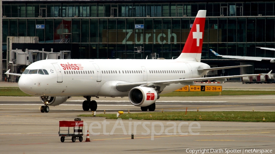 Swiss International Airlines Airbus A321-111 (HB-IOF) | Photo 212810