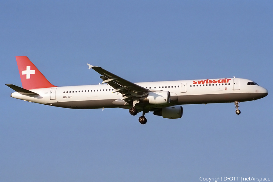 Swissair Airbus A321-111 (HB-IOF) | Photo 156186