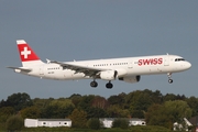 Swiss International Airlines Airbus A321-111 (HB-IOH) at  Hamburg - Fuhlsbuettel (Helmut Schmidt), Germany