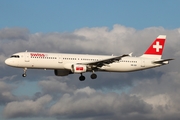 Swiss International Airlines Airbus A321-111 (HB-IOK) at  Hamburg - Fuhlsbuettel (Helmut Schmidt), Germany