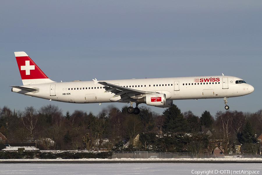 Swiss International Airlines Airbus A321-111 (HB-IOK) | Photo 287160