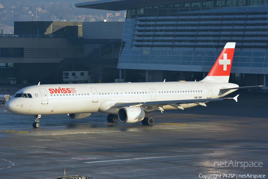 Swiss International Airlines Airbus A321-111 (HB-IOK) | Photo 39541