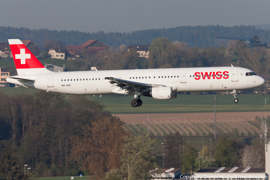 Swiss International Airlines Airbus A321-111 (HB-IOK) | Photo 421392