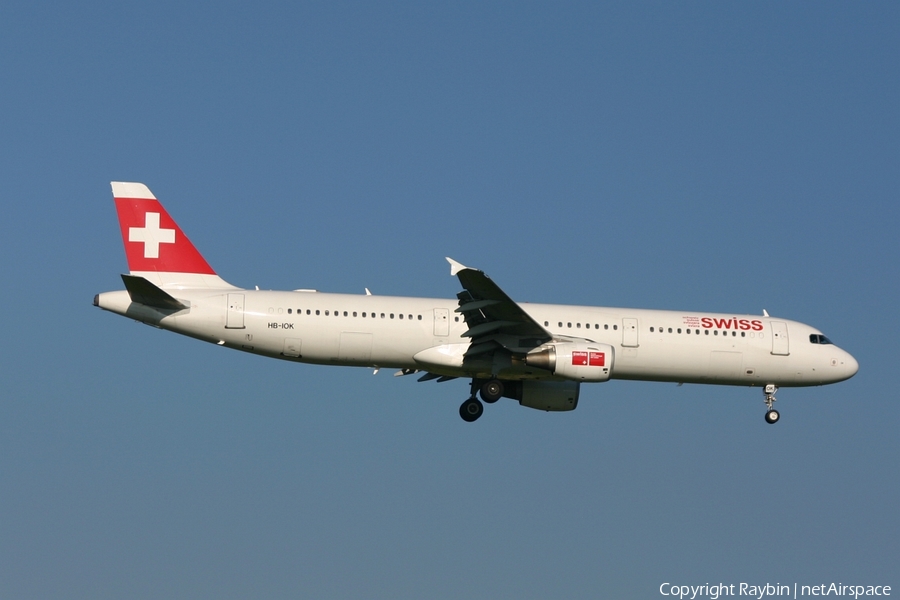 Swiss International Airlines Airbus A321-111 (HB-IOK) | Photo 549855