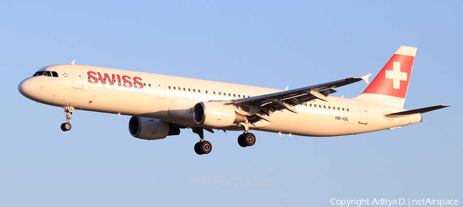 Swiss International Airlines Airbus A321-111 (HB-IOL) | Photo 363561