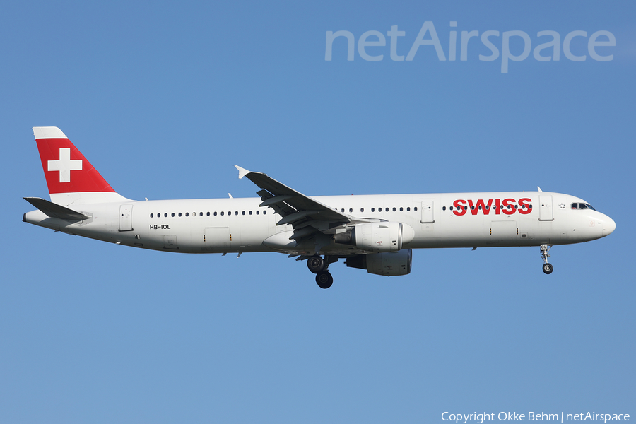 Swiss International Airlines Airbus A321-111 (HB-IOL) | Photo 479048