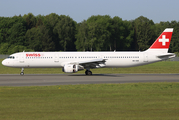Swiss International Airlines Airbus A321-212 (HB-IOM) at  Hamburg - Fuhlsbuettel (Helmut Schmidt), Germany
